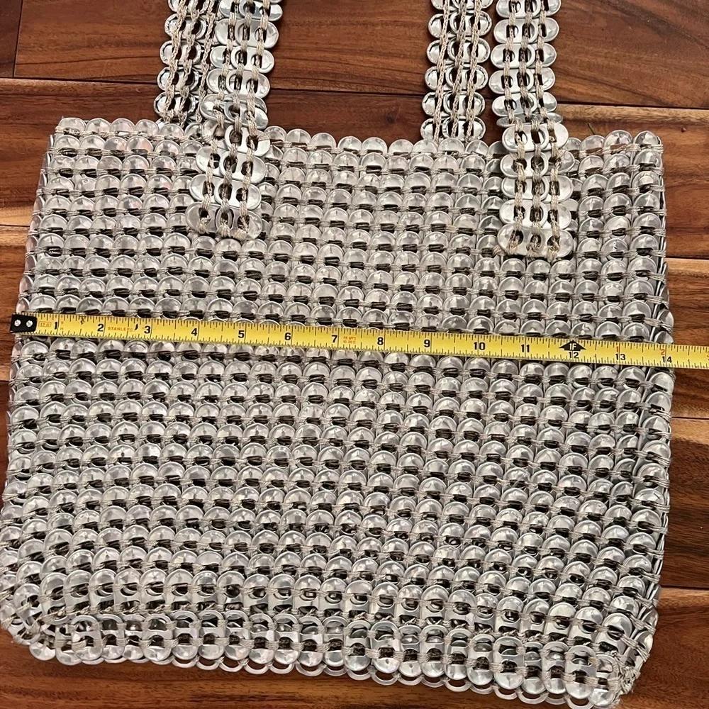 NWT Two Sisters Pop Top Shoulder Bag Recycled Upcycled